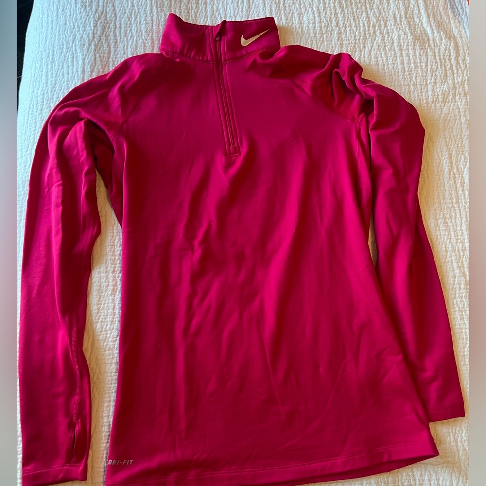 Nike Pink Long Sleeve Pullover Thermal